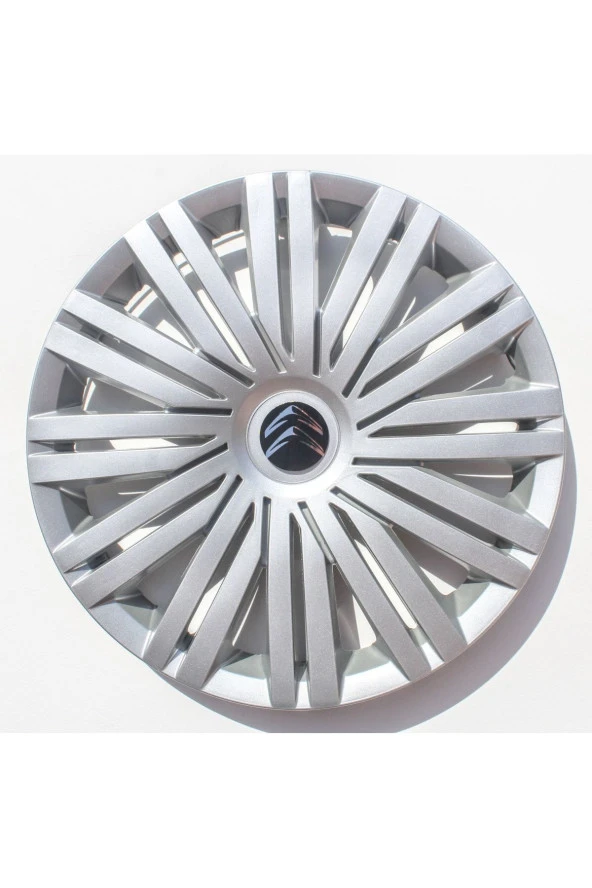 Saxo 15"inç Kırılmaz 4 Adet 1 Takım Gri Jant Kapağı