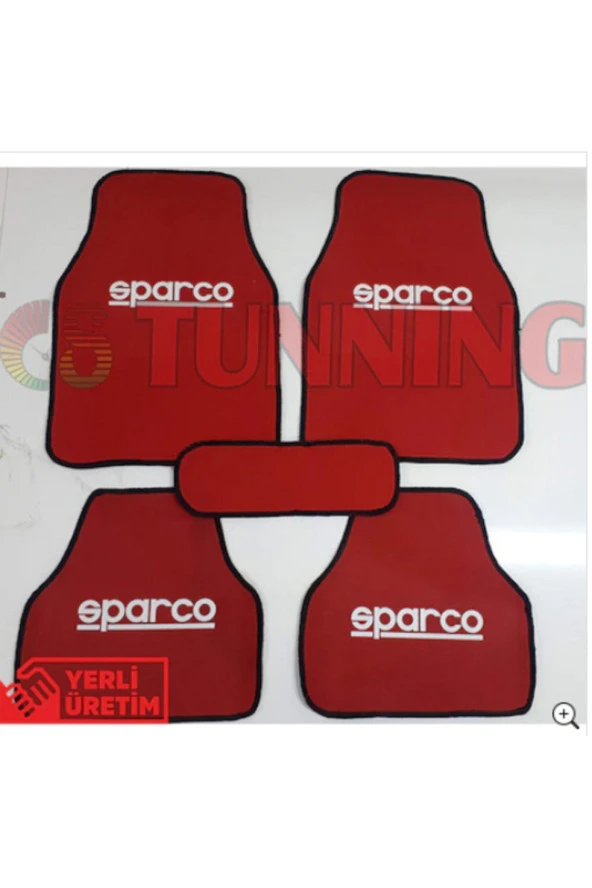 Fiat Linea Sparco Kırmızı Halıfleks 5 Parça Paspas Seti