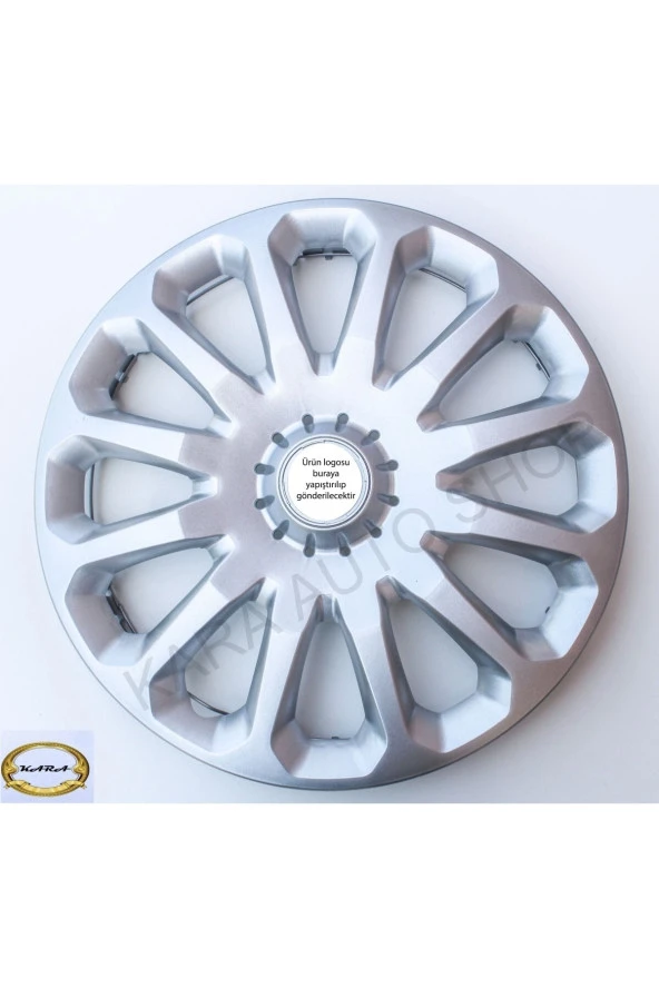 Sephia 15"inç Kırılmaz 4 Adet 1 Takım Gri Jant Kapağı