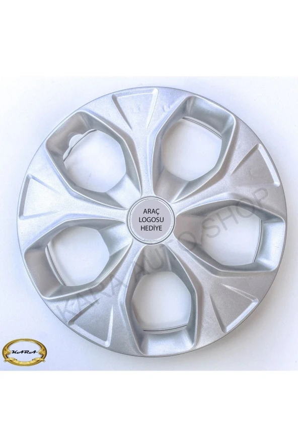 Pulsar 14"inç Kırılmaz 4 Adet 1 Takım Gri Jant Kapağı