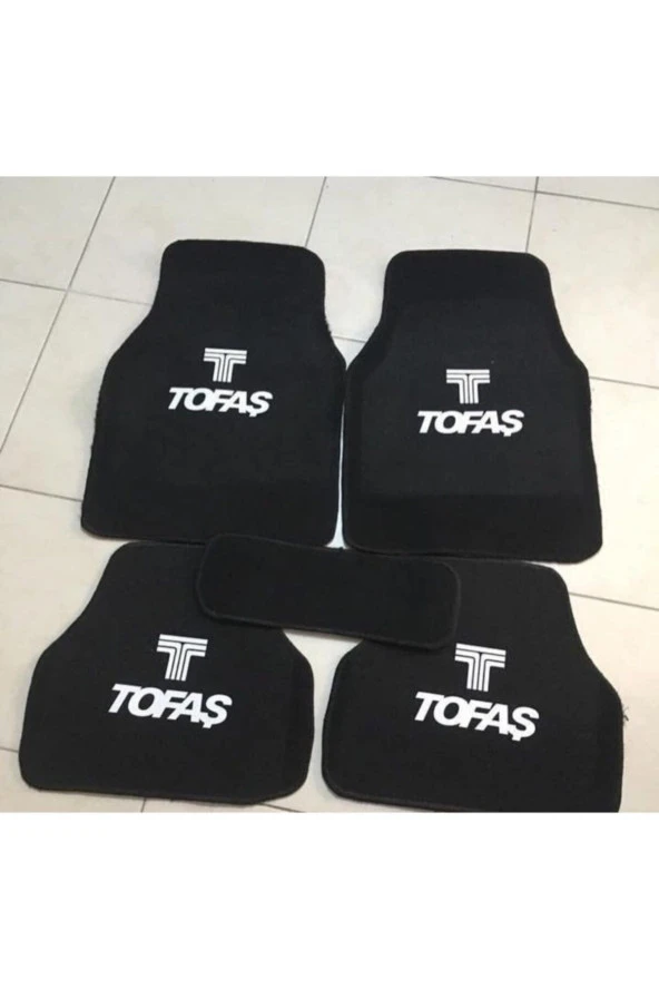 Tofaş Şahin Logolu Siyah Halı Paspas Seti