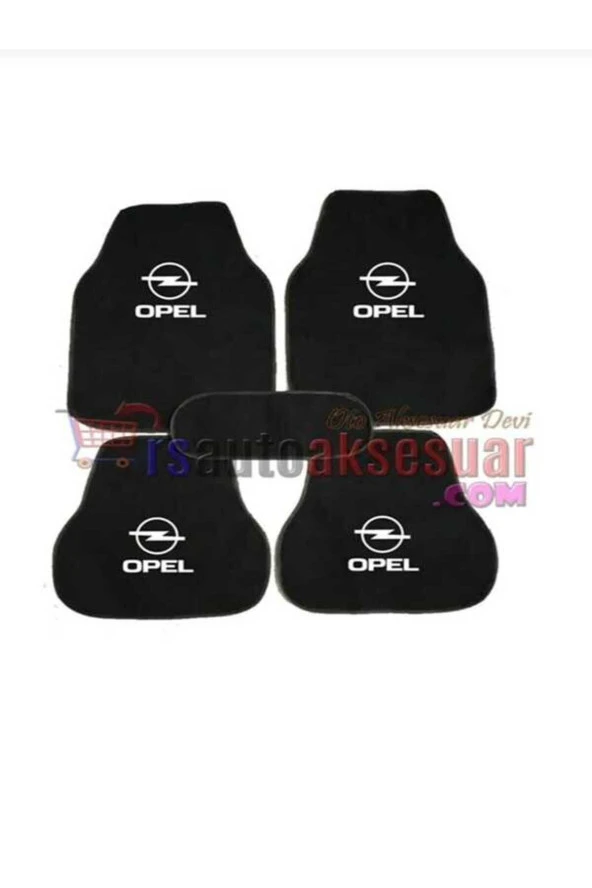 OPEL CORSA LOGOLU SİYAH HALI PASPAS