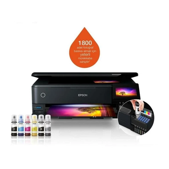 Epson L8180 A3+ Mürekkep Tanklı Foto Yazıcı, Fotokopi, Wi-Fi (6 renk) - 3