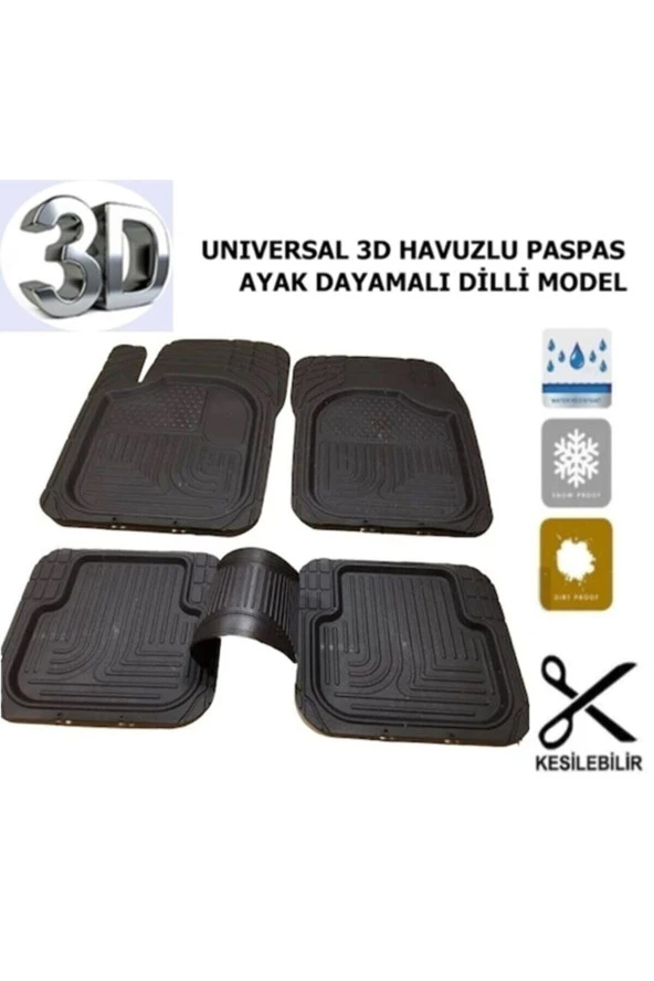 Toyota Yaris Üniversal Havuzlu 5 Parça 1.kalite Paspas Seti