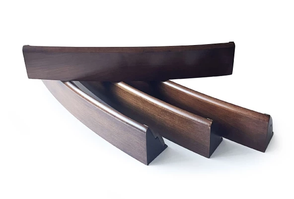 Helena Wood Art Oval El Yapımı Masif Ahşap Okey Takımı Sade - 5