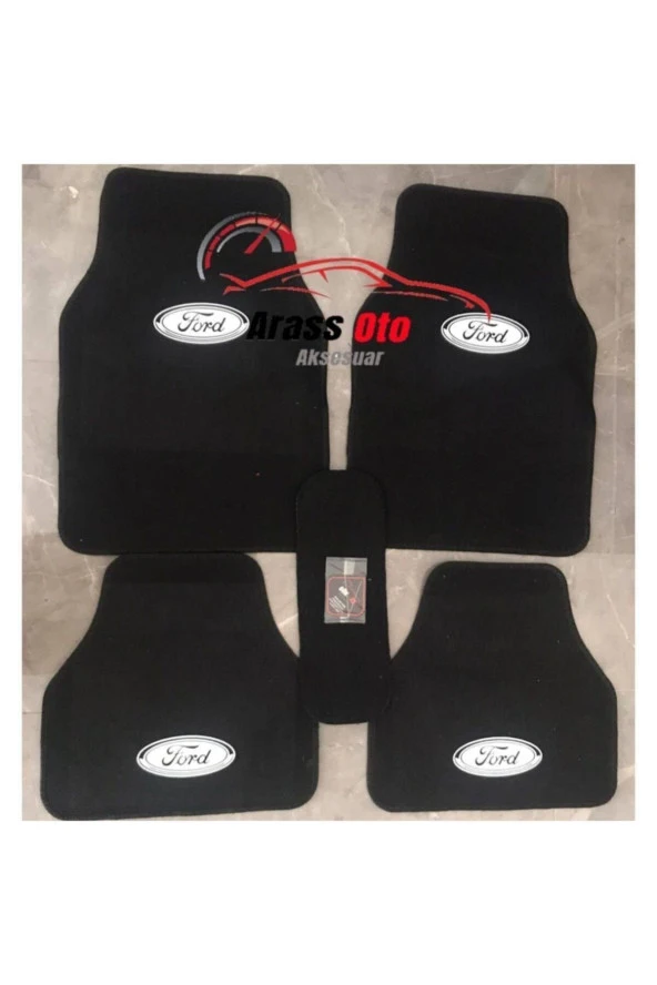 Ford Courier Logolu Siyah Halıfleks Paspas Seti