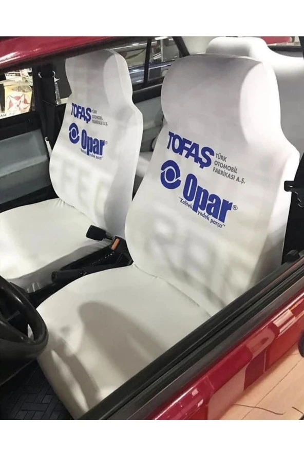 Tofaş Servis Kılıfı Tofaş Ön Arka Servis Kılıfı Beyaz Uyumlu