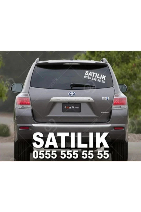 Satılık Araç Oto Sticker