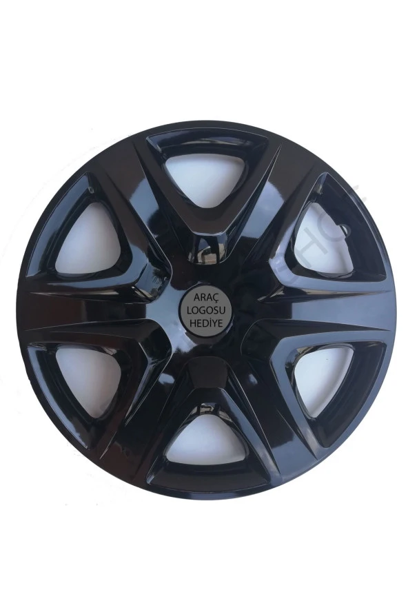 Ford Transit 16"inç Kırılmaz 4 Adet 1 Takım Piano Black Jant Kapağı