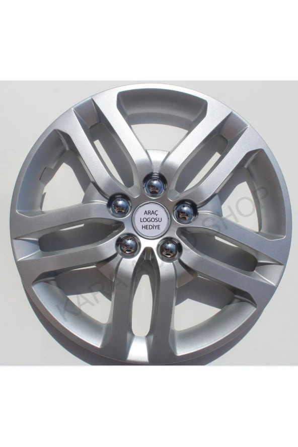 Ford Focus 16"inç Kırılmaz 4 Adet 1 Takım Gri Jant Kapağı Seti