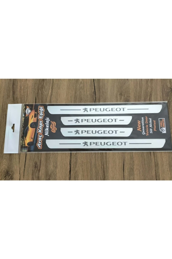 Peugeot 307 Sw Uyumlu Özel Kapı Eşik Yazısı Krom