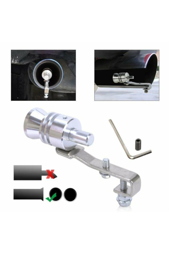 Egzoz Ucu Aparatı Islık Sesli (ORTA) Turbo Sesi Performans - 5