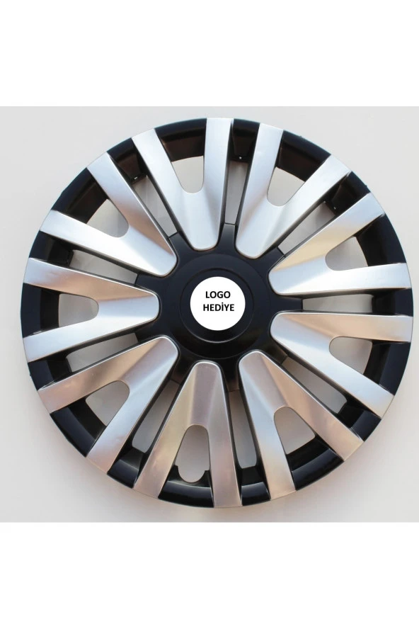 Seat Leon 14"inç Kırılmaz 4 Adet 1 Takım Siyah Gri Jant Kapağı