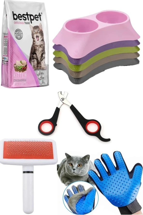 5 Parça Yavru Kedi Bakım Seti