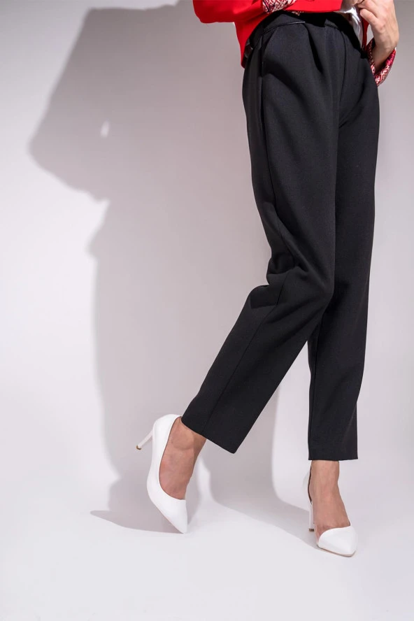 Beyaz Yanı Açık Şeffaf Stiletto Topuklu Kadın Ayakkabı - Lotus - Resim 5