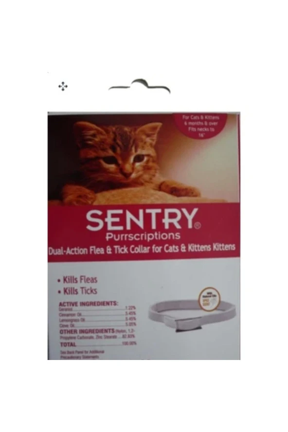 kedi tüy deri bakım pire tasması suya dayanıklı 6 ay etkili
