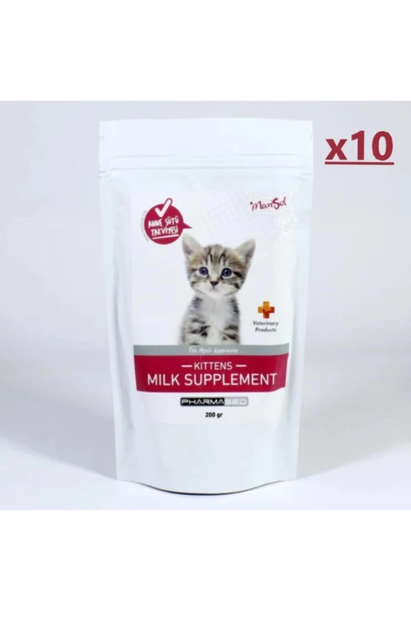 Yavru Kedi Süt Tozu 200 Gr 10 Adet