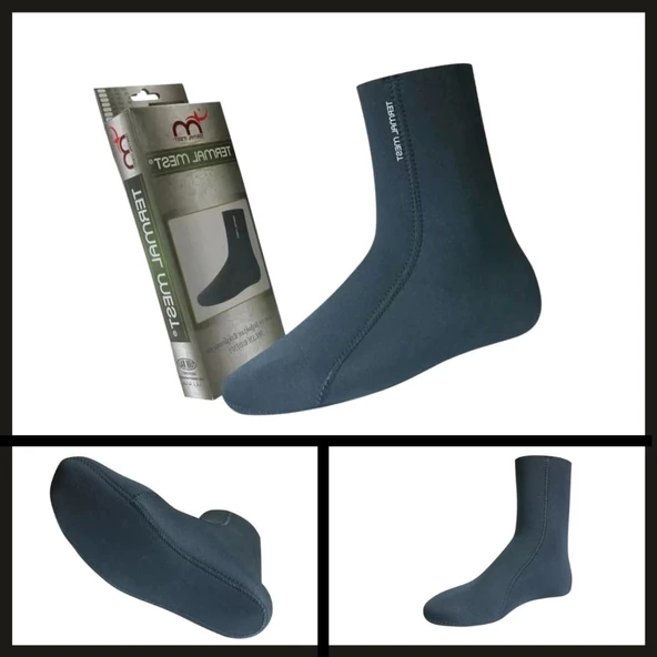 Uyguna-Yakala Siyah Xl 44-45 Neopren Termal Mest Çorap-MLZ.106 ürün görseli