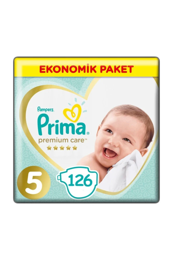 Prima Premium Care 5 Numara Junior 126'lı Bebek Bezi