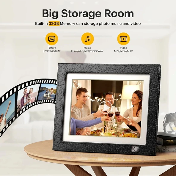 Kodak 9.7 Inc WiFi Özellikli Dijital Fotoğraf Çerçevesi, 2048x1536 IPS Ekran - 4