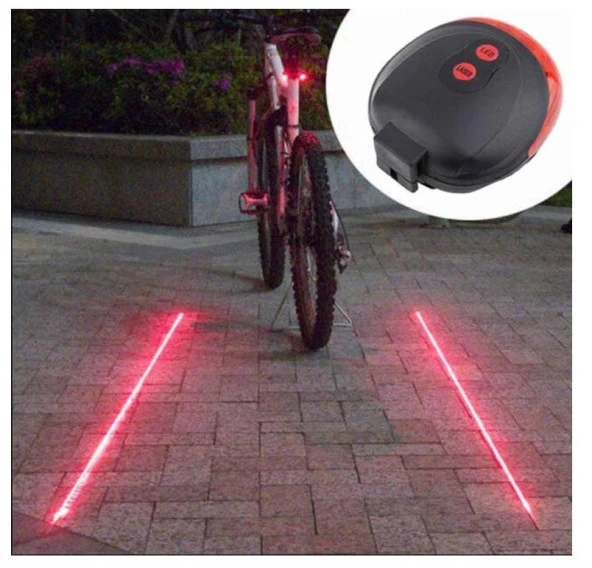 ARKA STOP LAZER 5 LED Lİ - 3 FONKSİYONLU [PİL DAHİL] JY-1L - 2