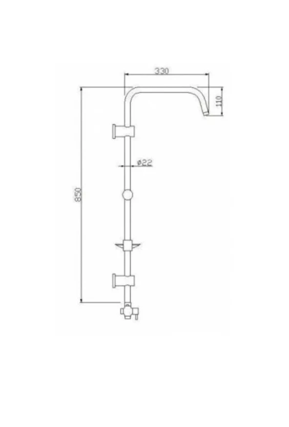 Tema Rain Pratik Quadro Duş Seti 53260 - 2