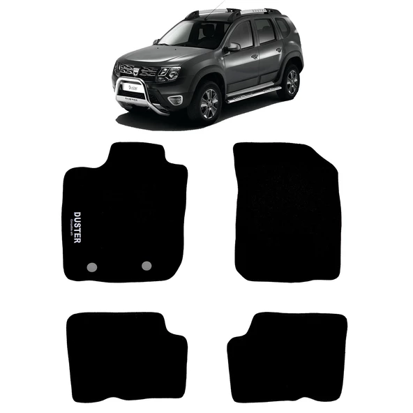 Rizline Dacia Duster 4x2 2009-2017 Halı Paspas Siyah ürün görseli