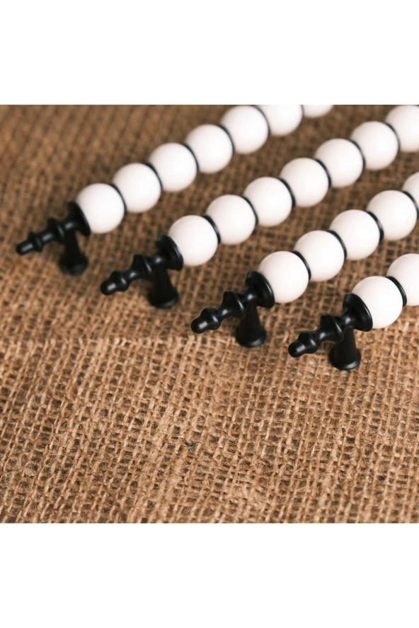 Osmanlı Boncuk Dolap Kulbu Çekmece Kulp Mutfak Dolabı Kaliteli Kulp 96 Mm (9,6 Cm ) 1 Adet - Resim 2