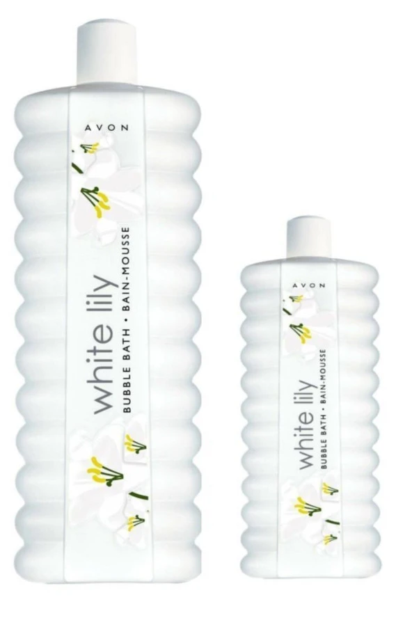 White Lily Beyaz Zambak Kokulu 1000 + 500 Ml Banyo Köpüğü 2 Li Set