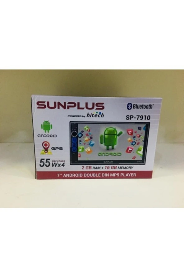 SUNPULUS Sp-7910 7 Inç Androıd Double Teyp