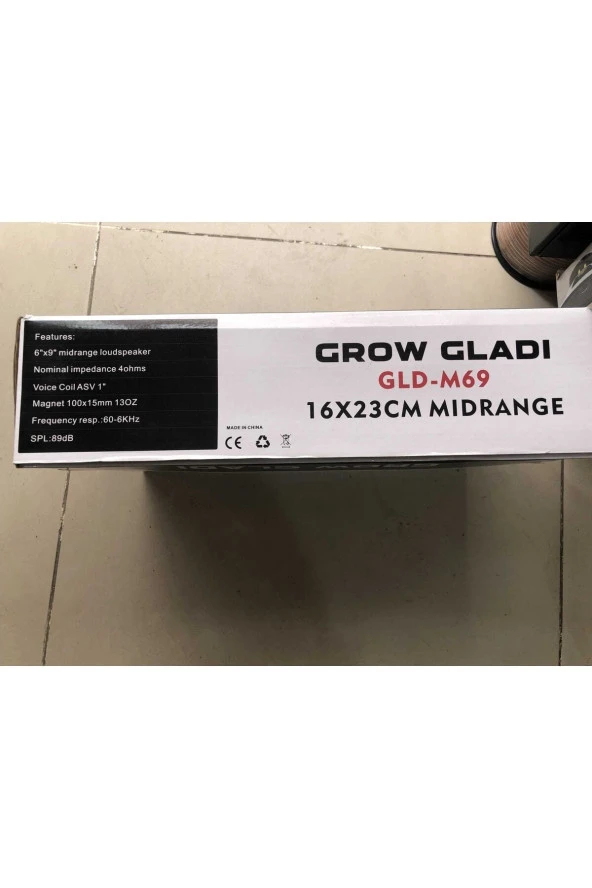 GROW Extreme Sound Gld-m69 Hoparlör "16 X23 Cm Mıdrenge Max 450 Wat - Resim 2