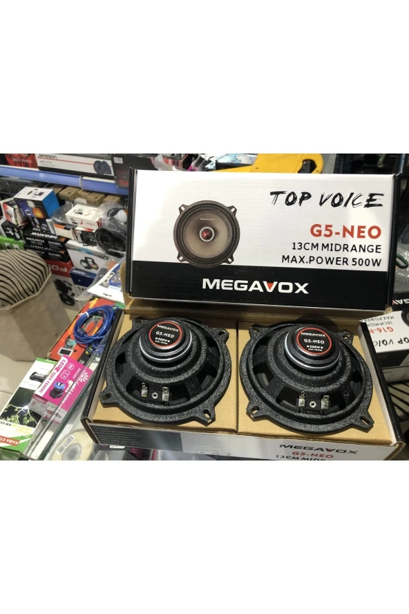 MEGAVOX G5 Neo Seri 13 Cm Mıdrange 500 Vat Her Türlü Anfiye Baglanır - 3