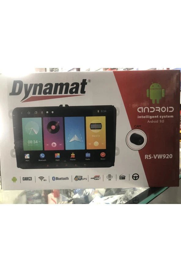 Dynamat Uyumlu Rs-vw920 Seri Android Dabıl Volkswagen Uygun 2 Gbram 16 Gb Hafıza 9 Inç 2 Yıl Garenti