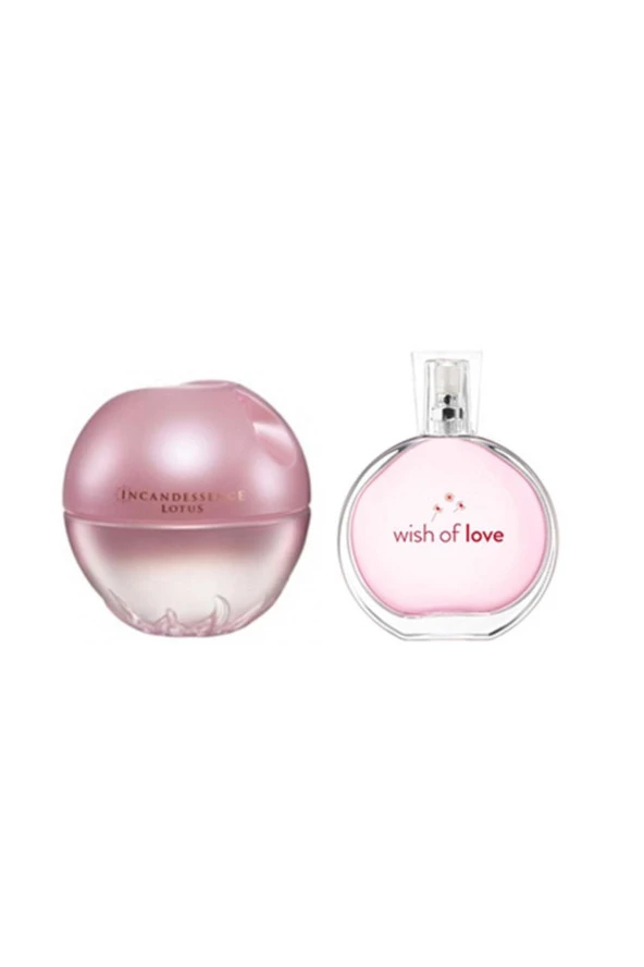 AVON Incandessence Lotus Edp 50 Ml Kadın + Wish Of Love Edt 50 Ml Kadın 2li Set