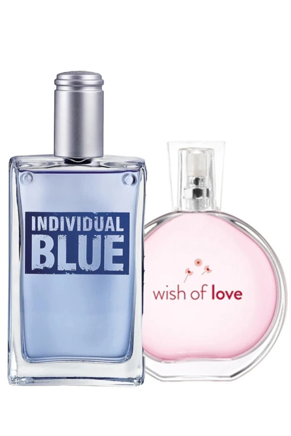 AVON Individual Blue Edt 100 Ml Erkek + Wish Of Love Edt 50 Ml Kadın 2li Set