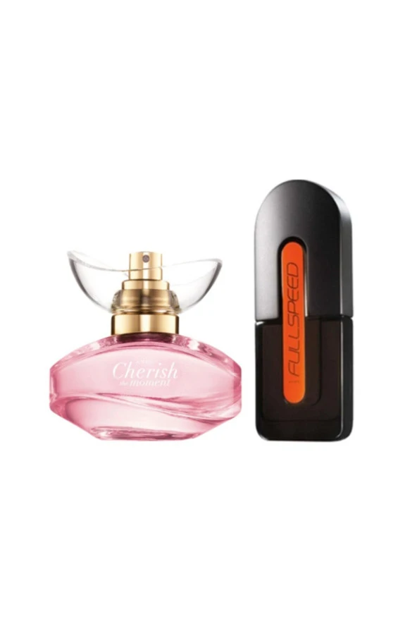 AVON Full Speed Edt 75 ml Erkek Parfümü +Cherish Edp 50 ml Kadın Parfümü