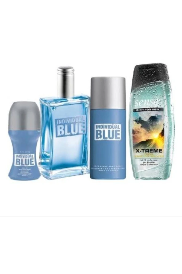 AVON Individual Blue Erkek Parfüm 4'lu Set