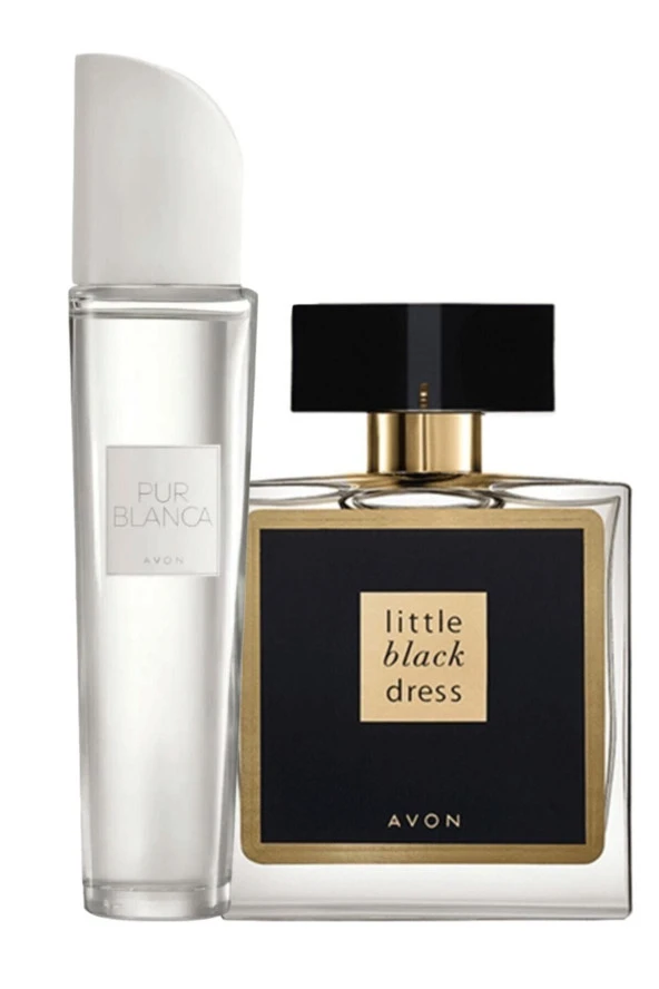 AVON Pur Blanca Edt - Little Black Dress Edp 50 ml Kadın Parfüm Seti