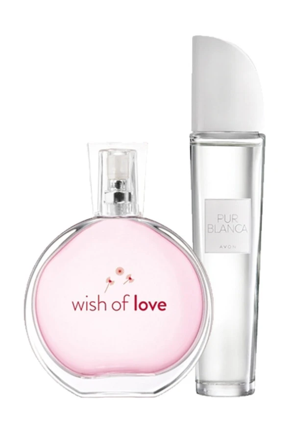 AVON Wish Of Love ve Pur Blanca İkili Parfüm Paketi