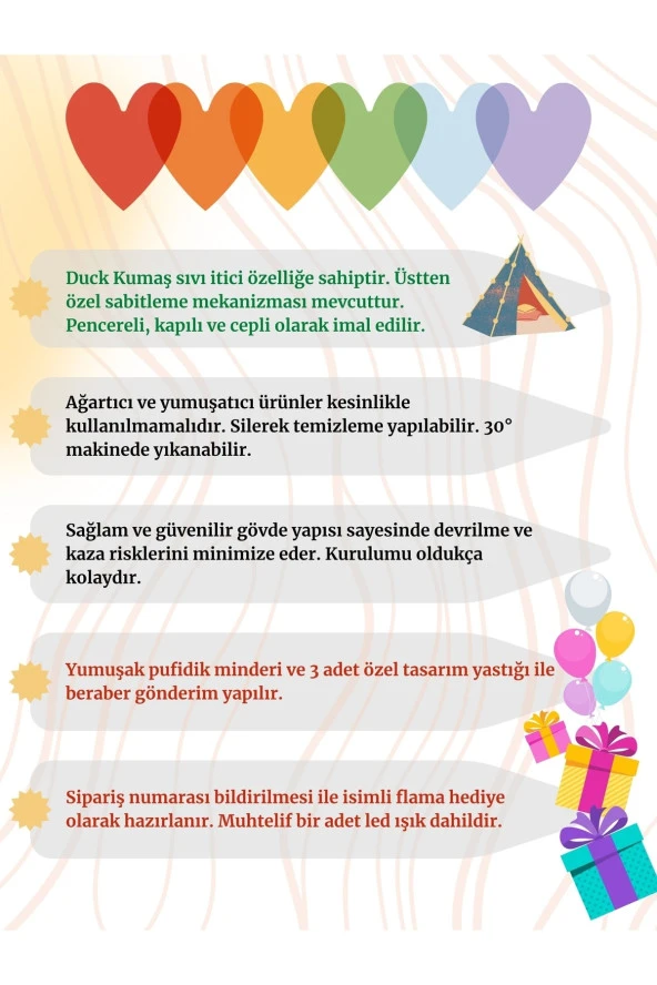 Kızıldereli Çocuk Oyun Çadırı Devrilmeyen Sabitleme Aparatlı Elit Serisi - 3