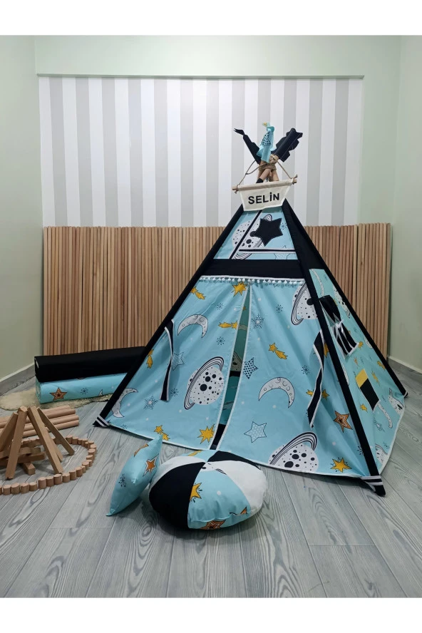 Kızıldereli Çocuk Oyun Çadırı Devrilmeyen Sabitleme Mekanizmalı Galaksi Serisi - 2