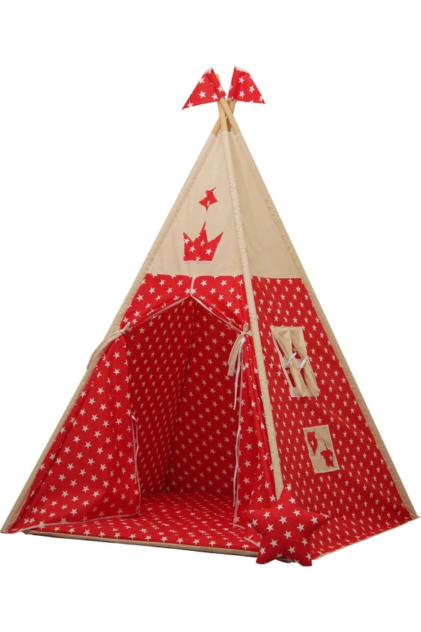 Kırmızı Yıldızlı Çocuk Oyun Çadırı