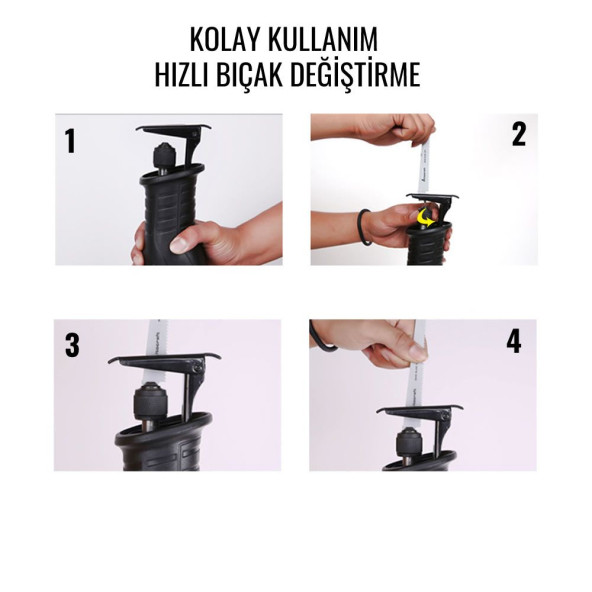 Prohummer PH100 Elektrikli Tilki Kuyruğu Testere 1300w - 4