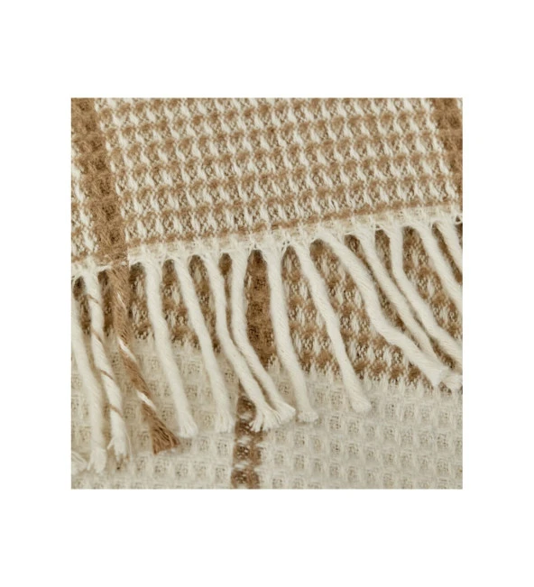 Carmen Hardal Waffle Pamuk Throw - 2