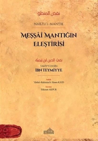 Meşşai Mantığın Eleştirisi