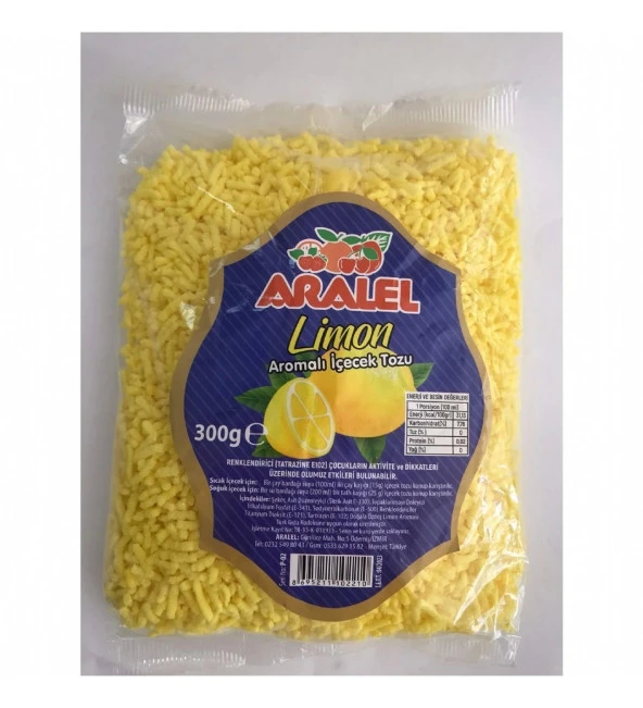 Aralel Limon Aromalı İçecek Tozu- 250 gr