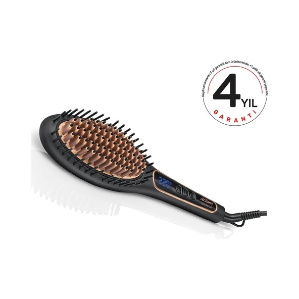 Arzum AR5036 Superstar Saç Düzleştirici Fırça, Siyah - 2