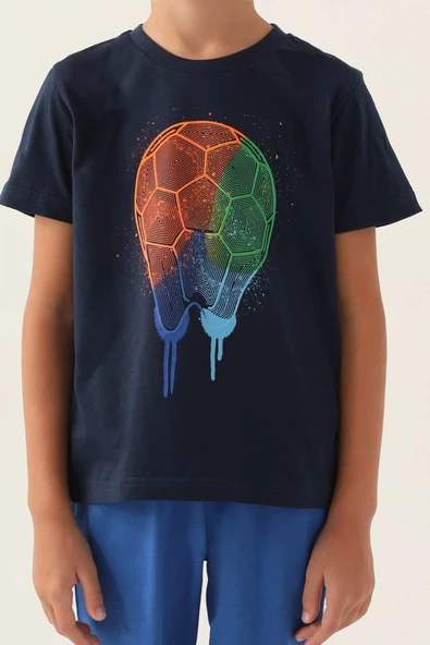 Rolypoly Erkek Çocuk Bermuda Pijama Takımı Lacivert 3345 - 2