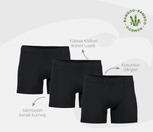 6 Adet Şahin Erkek Bambu Boxer 70059