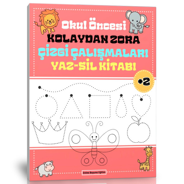 Okul Öncesi Kolaydan Zora Çizgi Çalışmaları YAZ-SİL Kitabı ürün görseli 1